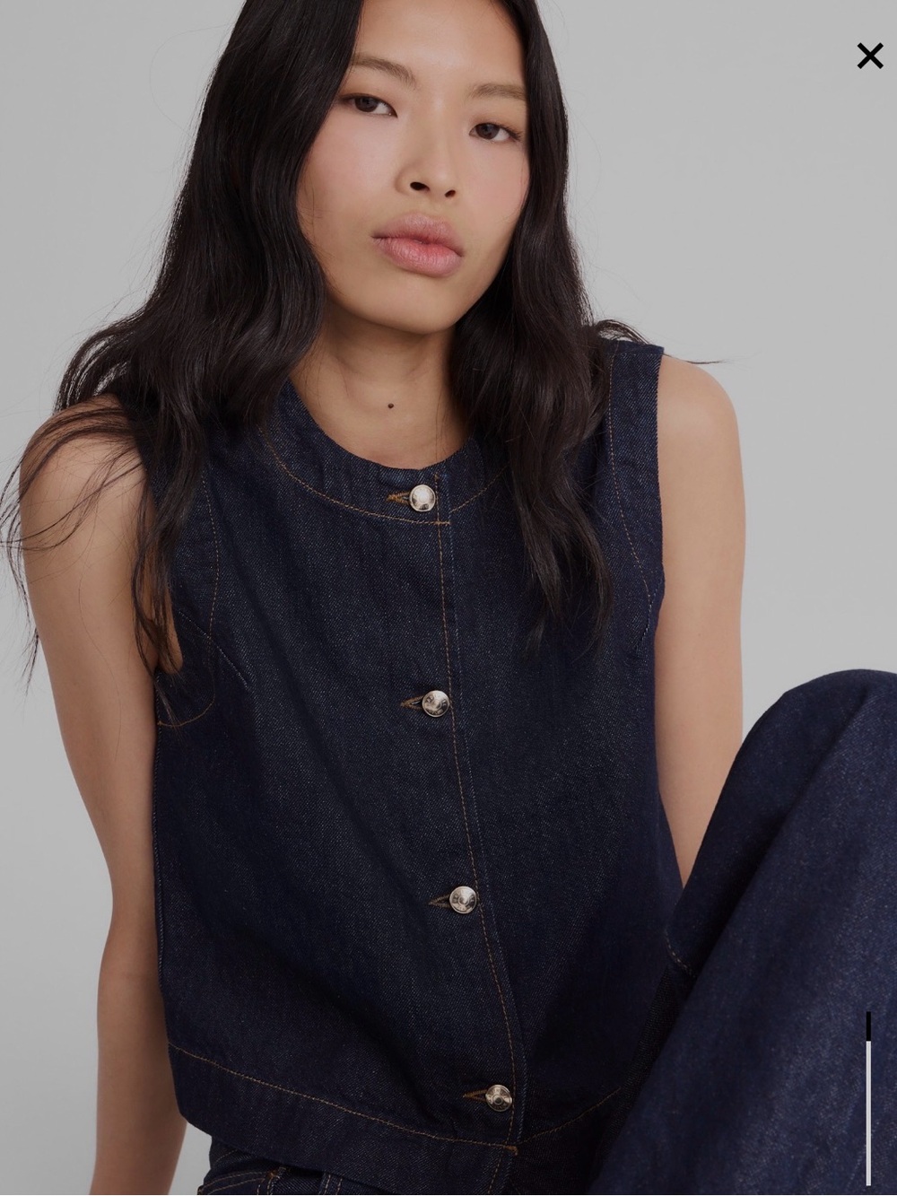MAdewell NwT Denim Shell Vest